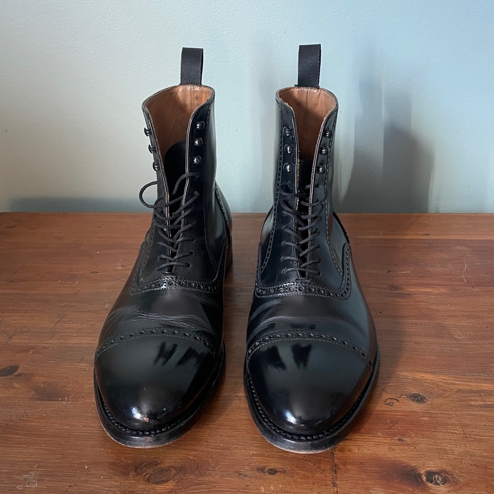 Mens Italian Cap Toe Boot - Picture 6 of 7